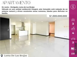 Apartamento en venta en la loma de las Brujas