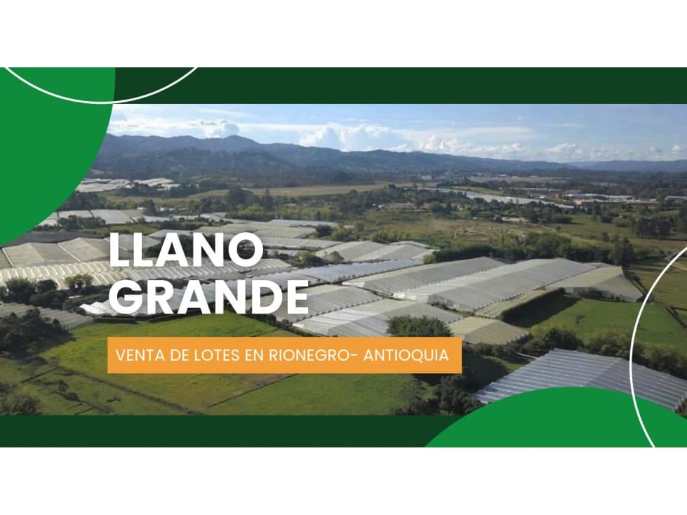 Lote en venta, Llanogrande — foto 1