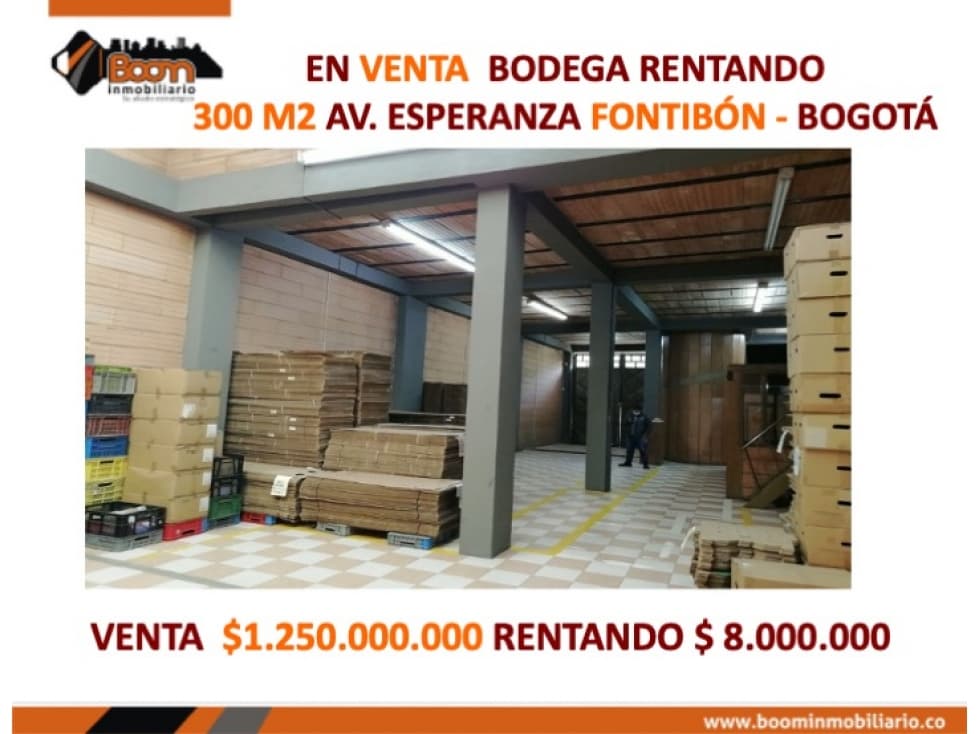 VENTA BODEGA RENTANDO 300 M2 ZONA AEROPUERTO — foto 1