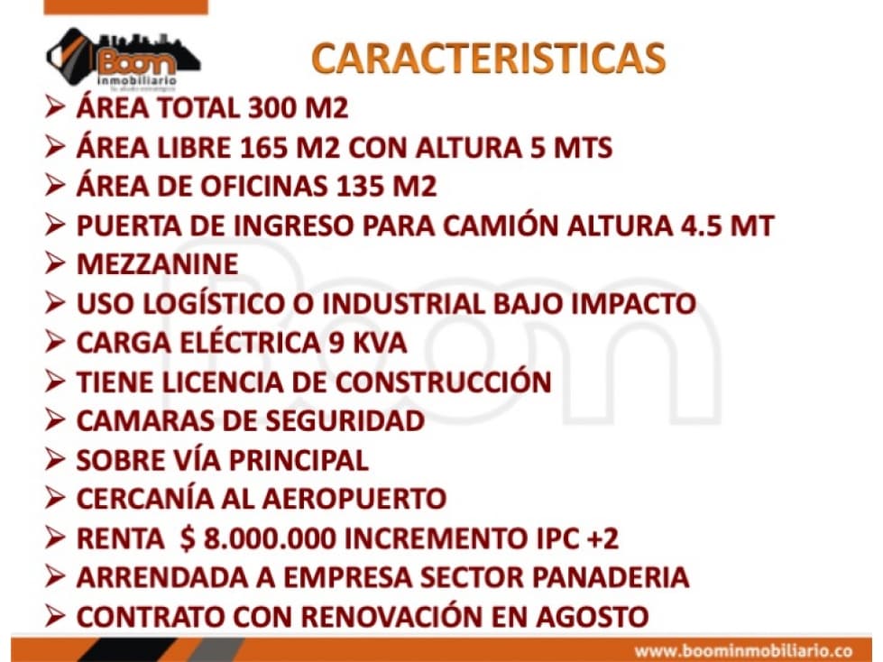 VENTA BODEGA RENTANDO 300 M2 ZONA AEROPUERTO — foto 2