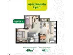 Apartamento en Venta Bello Norte América (cesión de derechos)