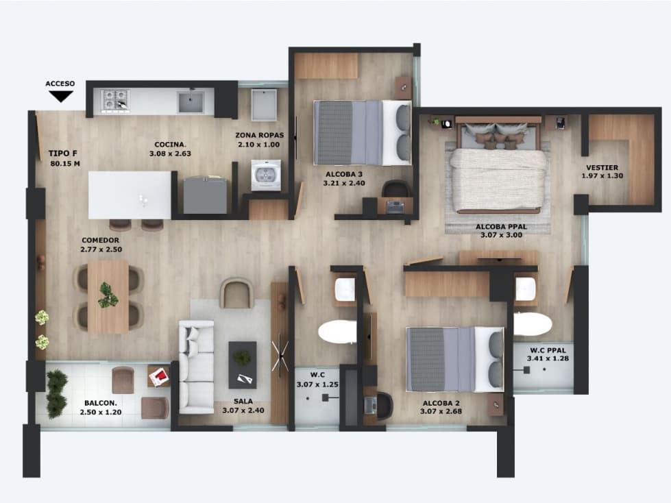 Apartamento en venta, La ceja, Sector Montesol — foto 4