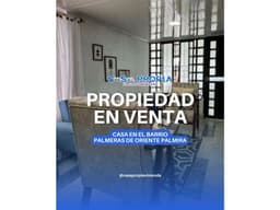 CASA EN PALMERAS DE ORIENTE EN VENTA PALMIRA VALLE