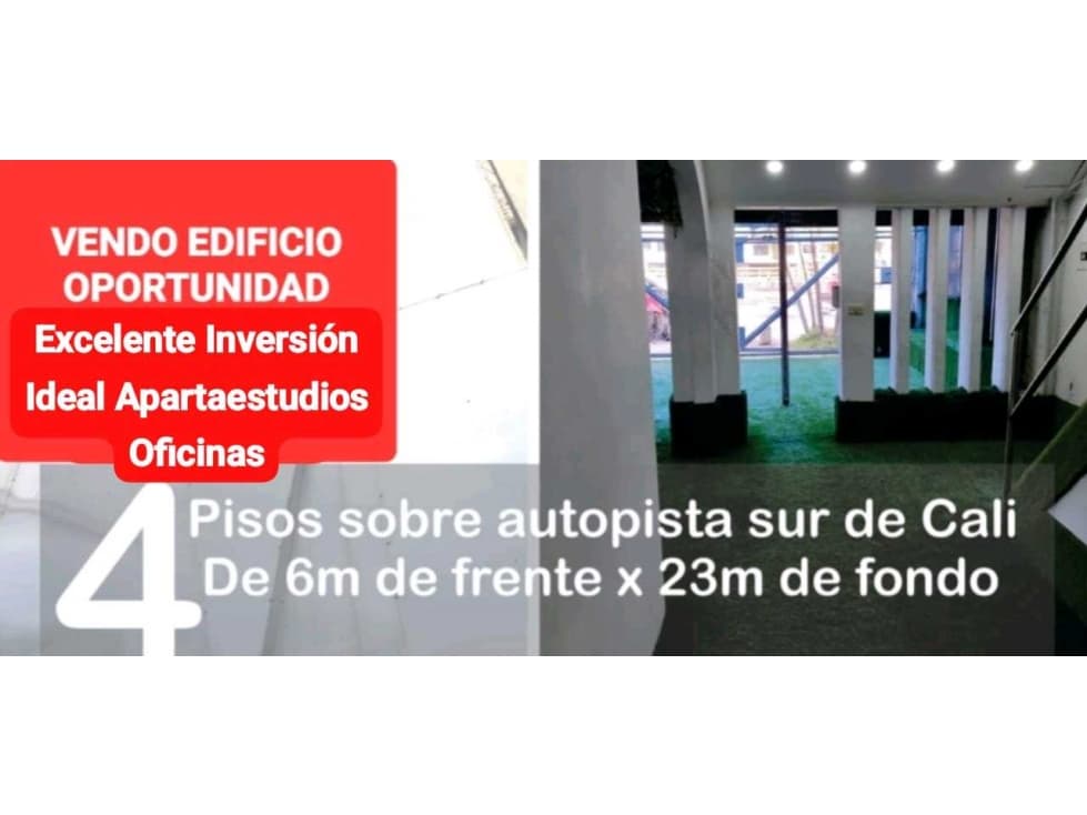 VENTA DE EDIFICIO EN.SANTA MONICA POPULAR SOBRE AUTOPISTA SUR CALI — foto 1