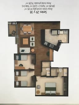 3 Habitaciones, 2 baños, 87m2, Miramont Park Piso 10