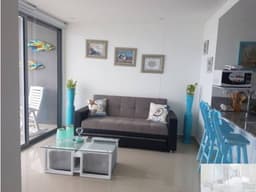 APARTAMENTO EN VENTA 1 HABITACIÓN AMOBLADO VISTA AL MAR EN CARTAGENA