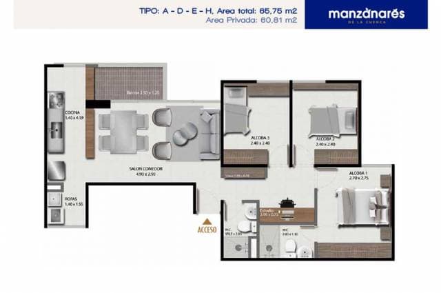 Apartamento en Manzanares de La Cuenca — foto 4