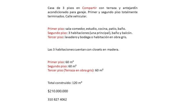 Casa en Compartir — foto 1
