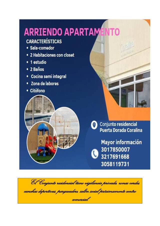 Apartamento en Puerta Dorada Coralina — foto 1