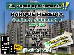Venta de apartamento en parque heredia conjunto salamandra