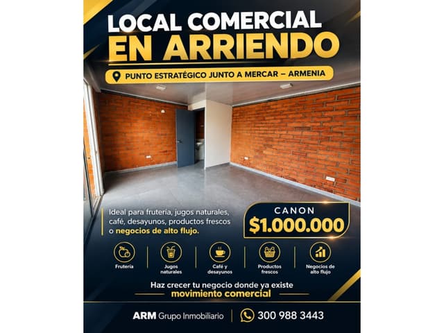 LOCAL PARA ARRIENDO EN MERCAR